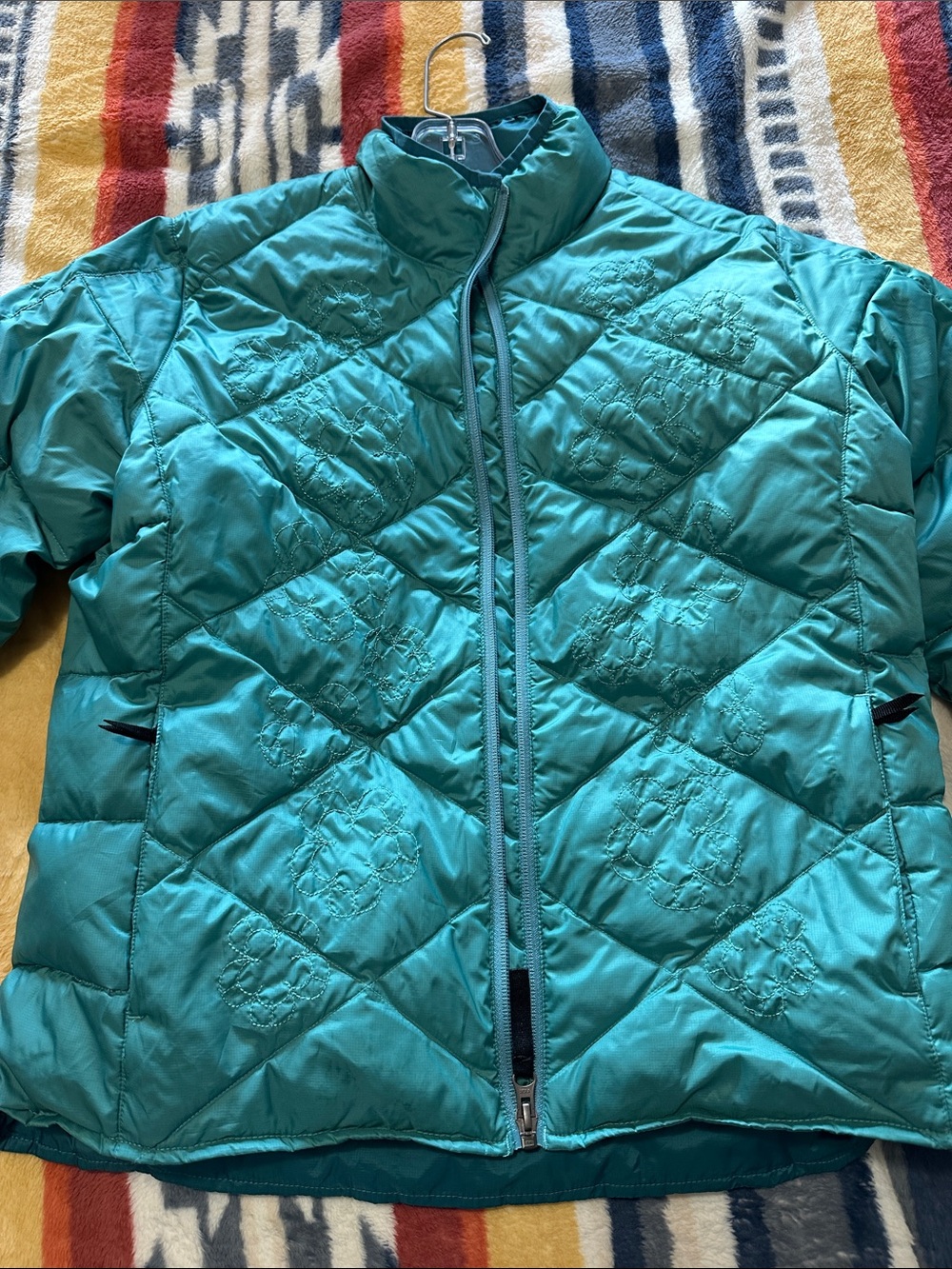 REI Teal Quilted Kids Puffer Jacket size Girls XL 18